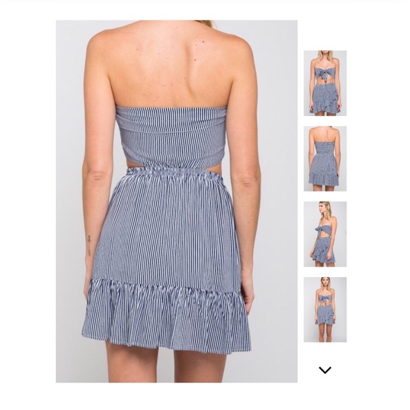 Bandeau Cut Out Mini Dress - Picture 3 of 6